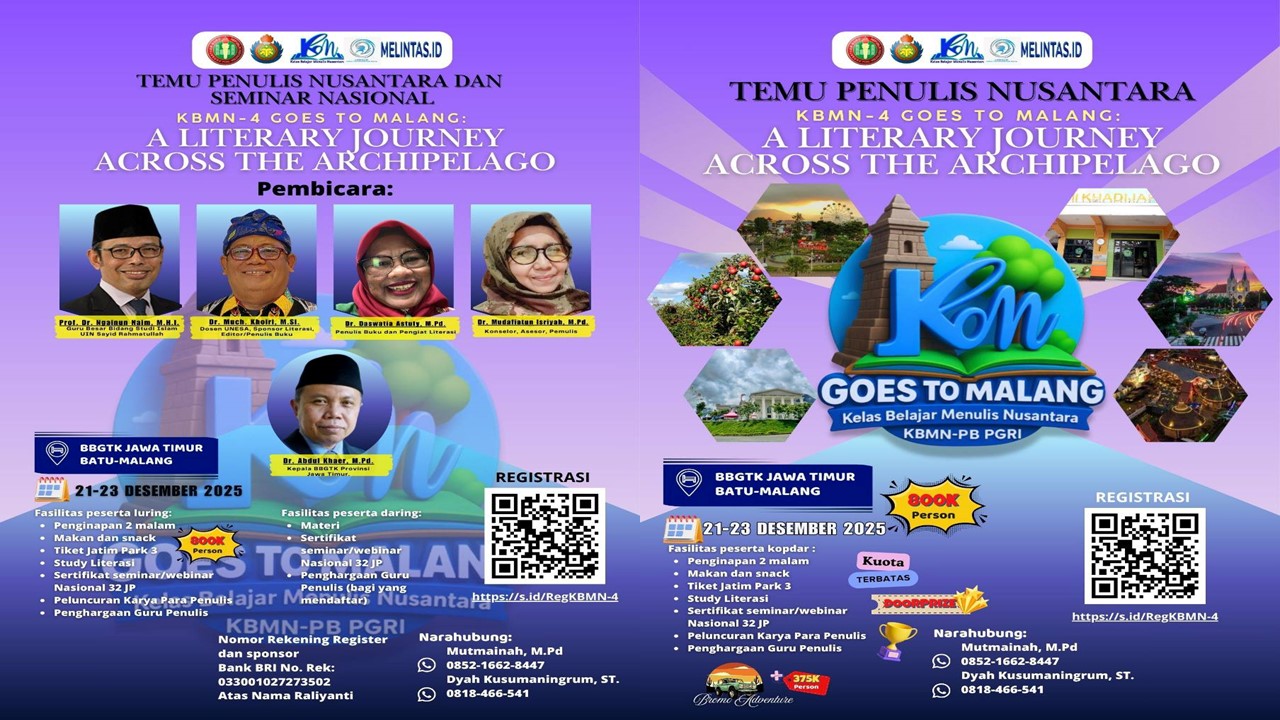 Temu Penulis KBMN PGRI Keempat di Malang Jawa Timur